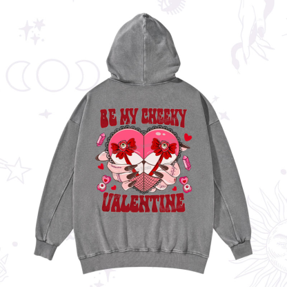 Purplehecate Be My Cheeky Valentine Washed Hoodie