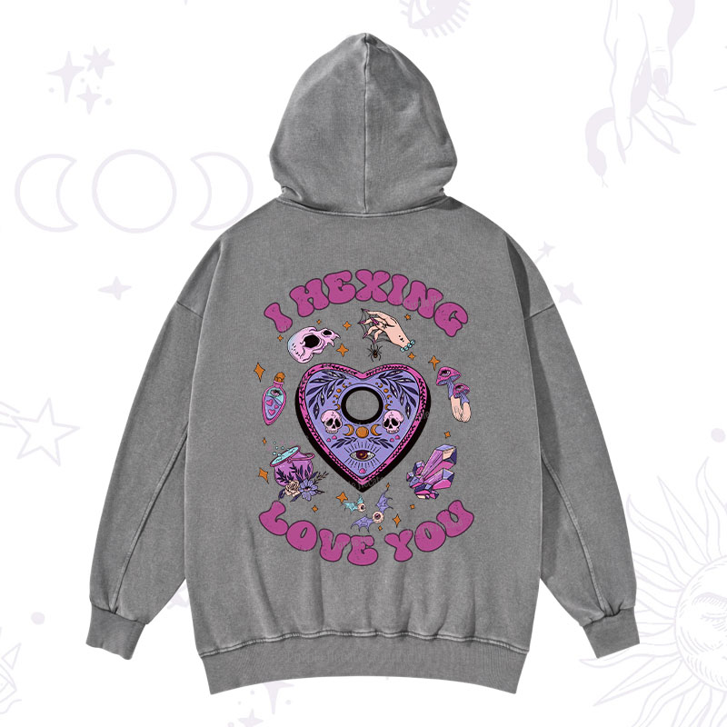 Purplehecate I Hexing Love You Washed Hoodie
