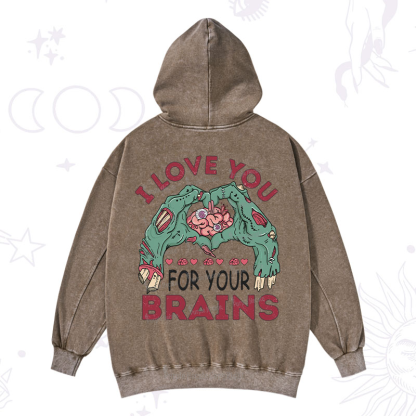Purplehecate I Love You For Your Brains Washed Hoodie