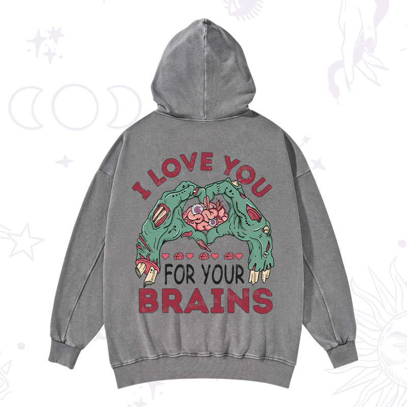 Purplehecate I Love You For Your Brains Washed Hoodie