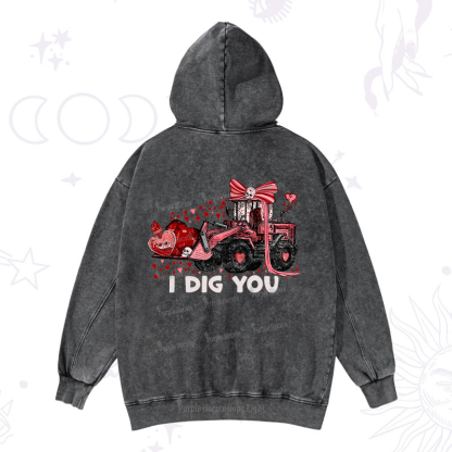 Purplehecate I Dig You Washed Hoodie