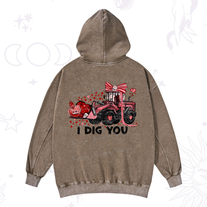 Purplehecate I Dig You Washed Hoodie