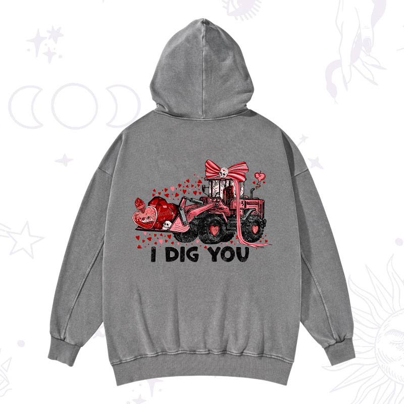 Purplehecate I Dig You Washed Hoodie