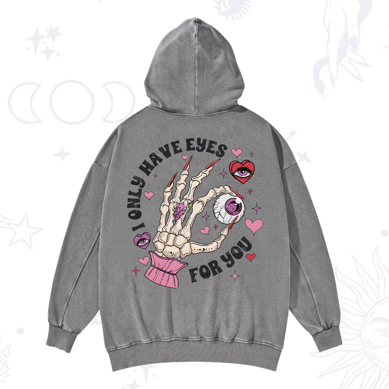 Purplehecate I Only Have Eyes For You Washed Hoodie