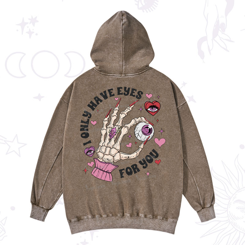 Purplehecate I Only Have Eyes For You Washed Hoodie