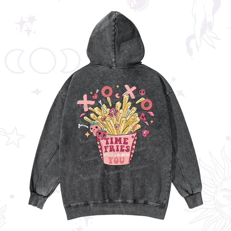 Purplehecate Time Fries When I'm With You Washed Hoodie