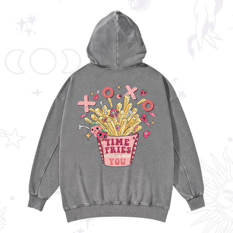Purplehecate Time Fries When I'm With You Washed Hoodie