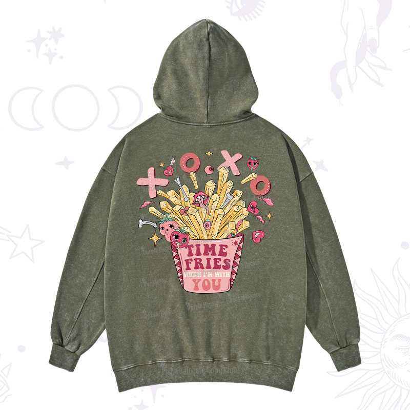 Purplehecate Time Fries When I'm With You Washed Hoodie