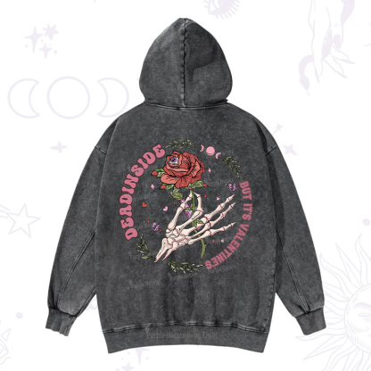 Purplehecate Valentine's Day Ready Valentine Washed Hoodie