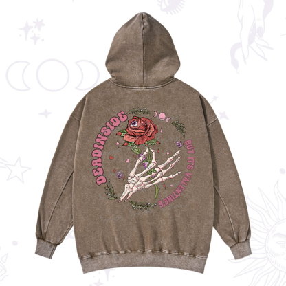 Purplehecate Valentine's Day Ready Valentine Washed Hoodie