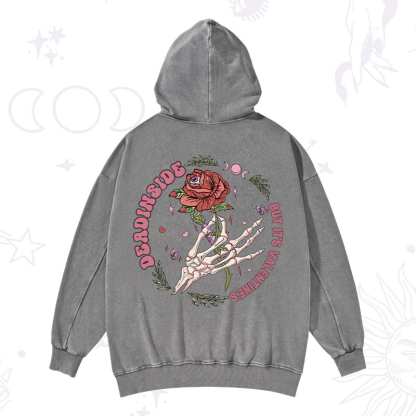 Purplehecate Valentine's Day Ready Valentine Washed Hoodie