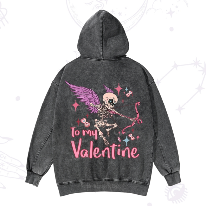 Purplehecate To My Valentine Washed Hoodie