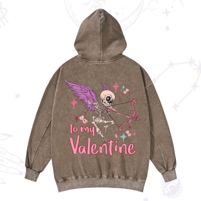 Purplehecate To My Valentine Washed Hoodie