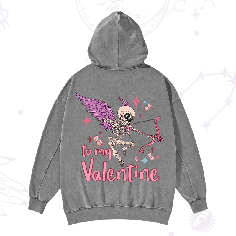 Purplehecate To My Valentine Washed Hoodie