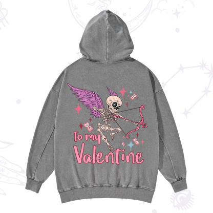 Purplehecate To My Valentine Washed Hoodie