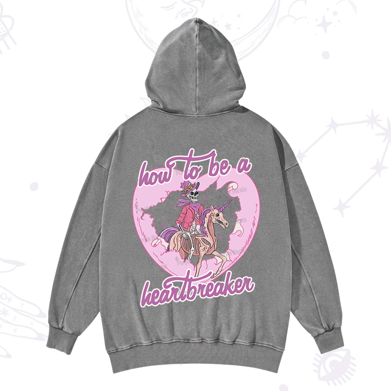 Purplehecate Heartbreaker Washed Hoodie