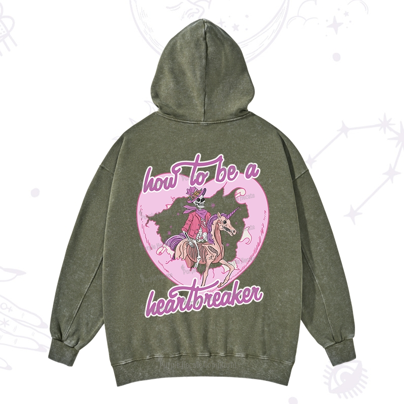 Purplehecate Heartbreaker Washed Hoodie