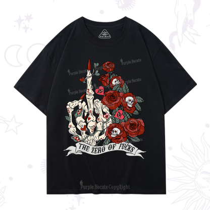 Purplehecate The Zero Of Fucks Valentine T-Shirt