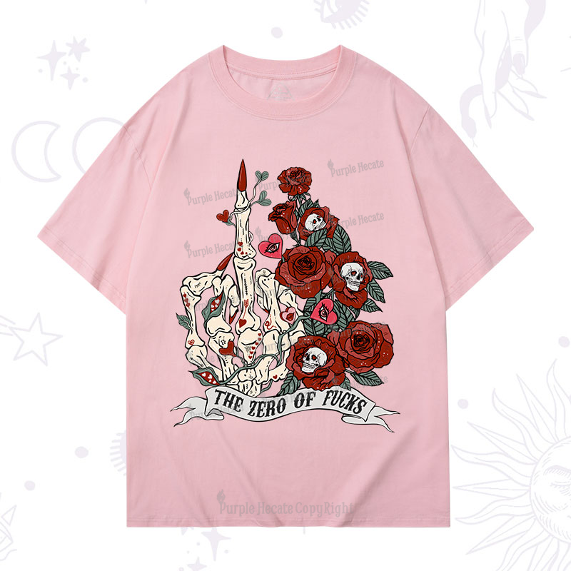 Purplehecate The Zero Of Fucks Valentine T-Shirt