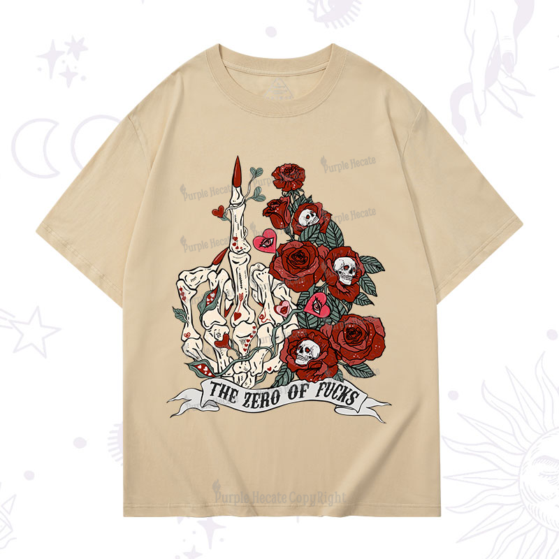 Purplehecate The Zero Of Fucks Valentine T-Shirt