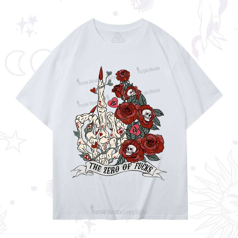 Purplehecate The Zero Of Fucks Valentine T-Shirt