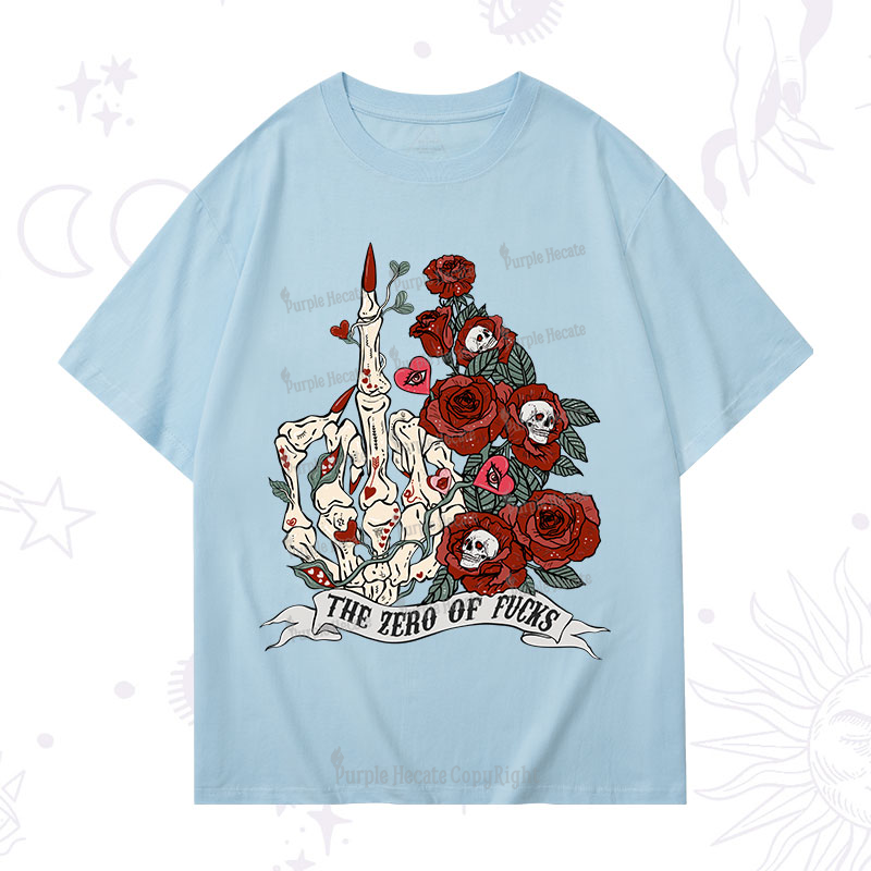 Purplehecate The Zero Of Fucks Valentine T-Shirt
