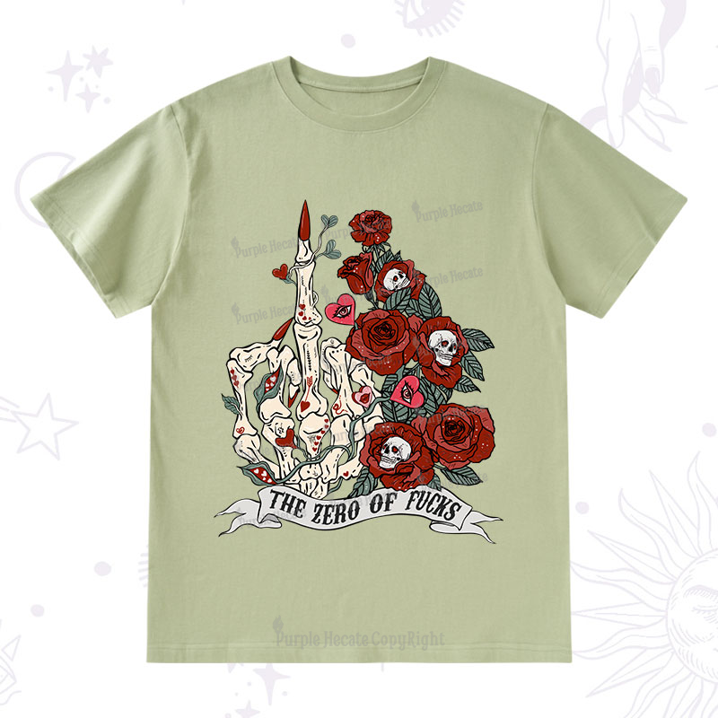 Purplehecate The Zero Of Fucks Valentine T-Shirt