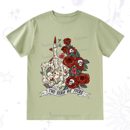Purplehecate The Zero Of Fucks Valentine T-Shirt