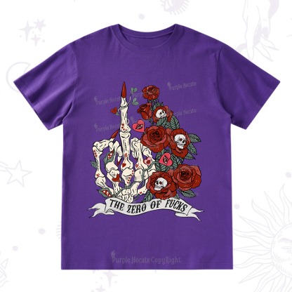 Purplehecate The Zero Of Fucks Valentine T-Shirt