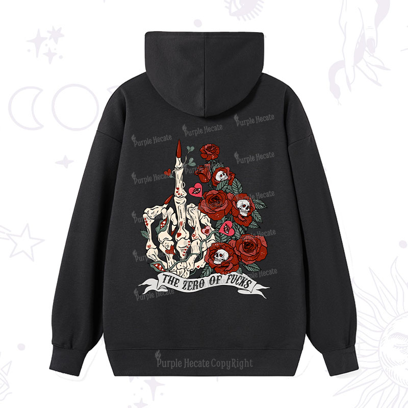Purplehecate The Zero Of Fucks Valentine Hoodie