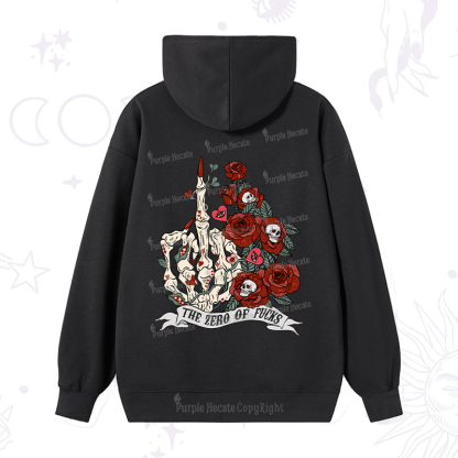 Purplehecate The Zero Of Fucks Valentine Hoodie