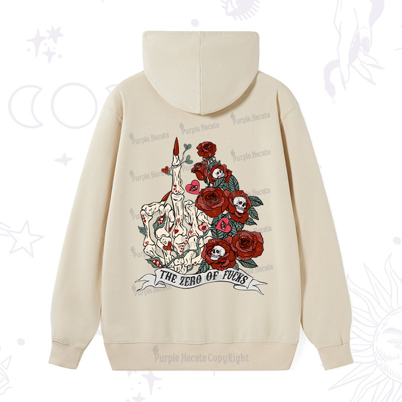 Purplehecate The Zero Of Fucks Valentine Hoodie