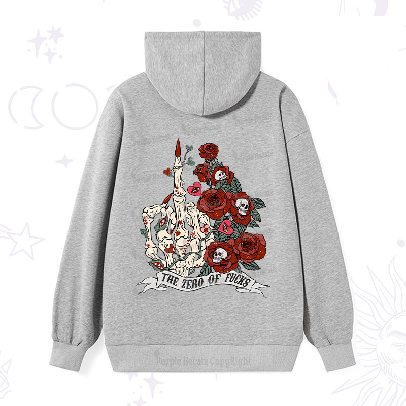Purplehecate The Zero Of Fucks Valentine Hoodie