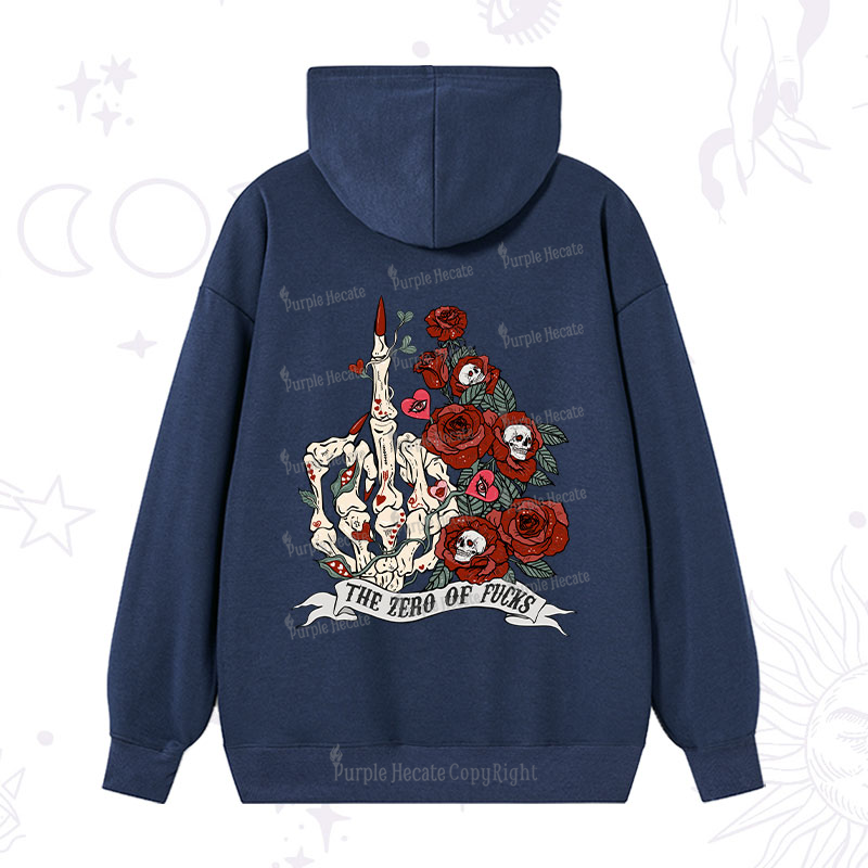 Purplehecate The Zero Of Fucks Valentine Hoodie