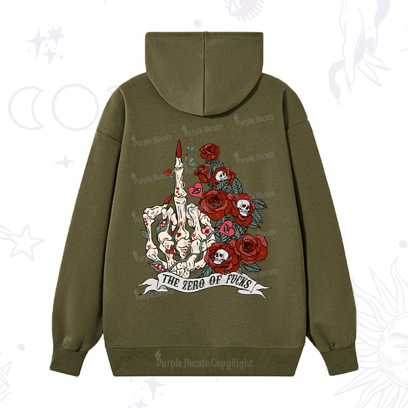 Purplehecate The Zero Of Fucks Valentine Hoodie