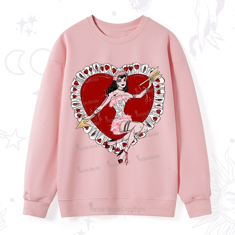 Purplehecate Cupid's Charm Valentine Sweatshirt