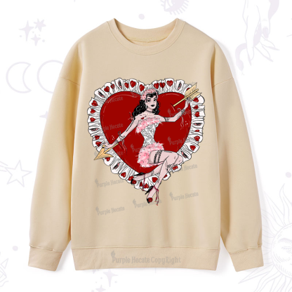 Purplehecate Cupid's Charm Valentine Sweatshirt