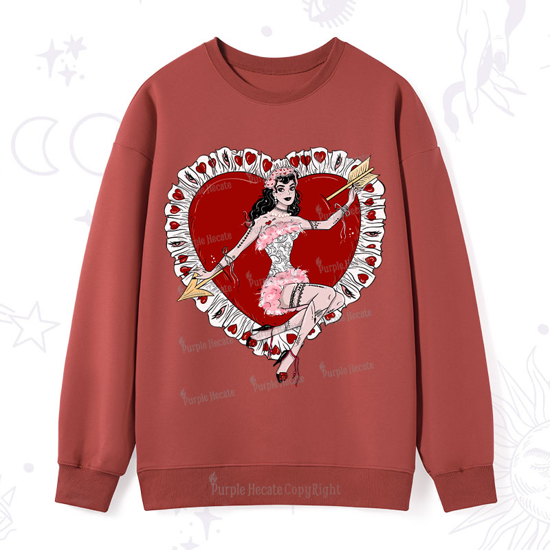 Purplehecate Cupid's Charm Valentine Sweatshirt