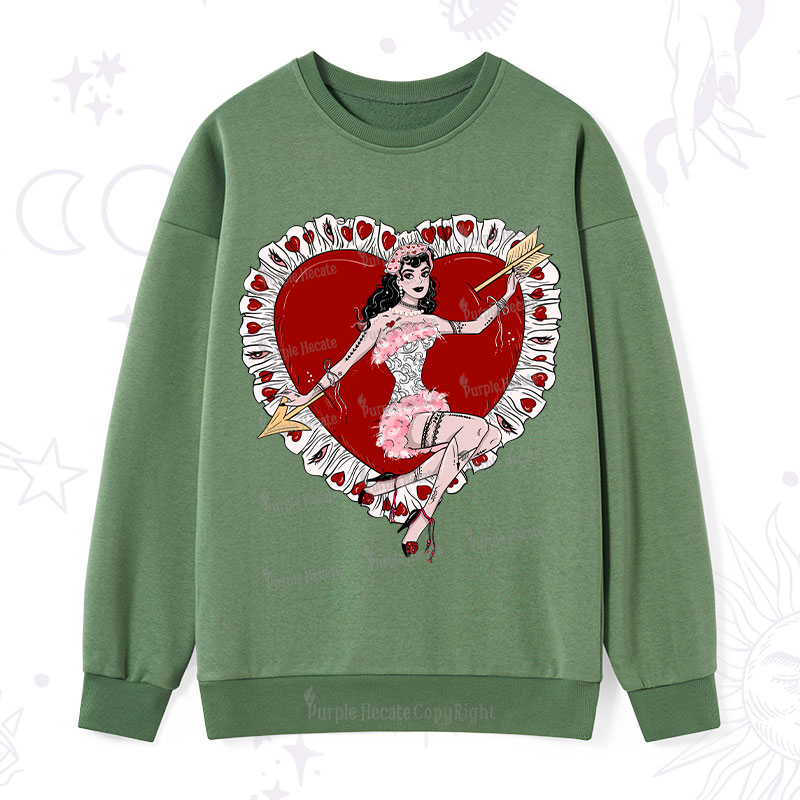 Purplehecate Cupid's Charm Valentine Sweatshirt