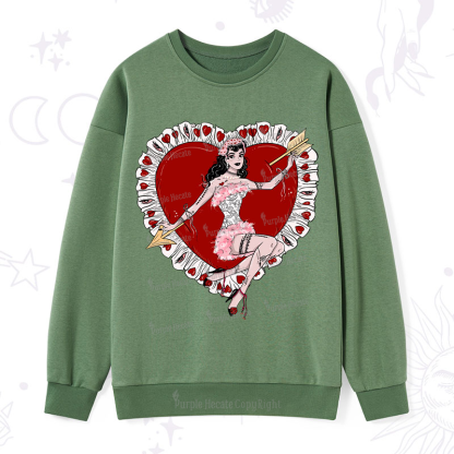 Purplehecate Cupid's Charm Valentine Sweatshirt