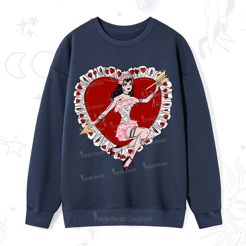 Purplehecate Cupid's Charm Valentine Sweatshirt