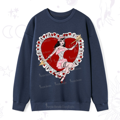 Purplehecate Cupid's Charm Valentine Sweatshirt