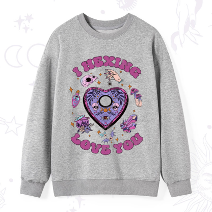 Purplehecate I Hexing Love You Sweatshirt