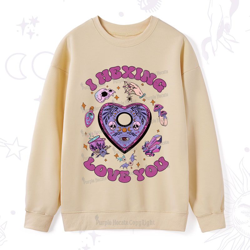 Purplehecate I Hexing Love You Sweatshirt