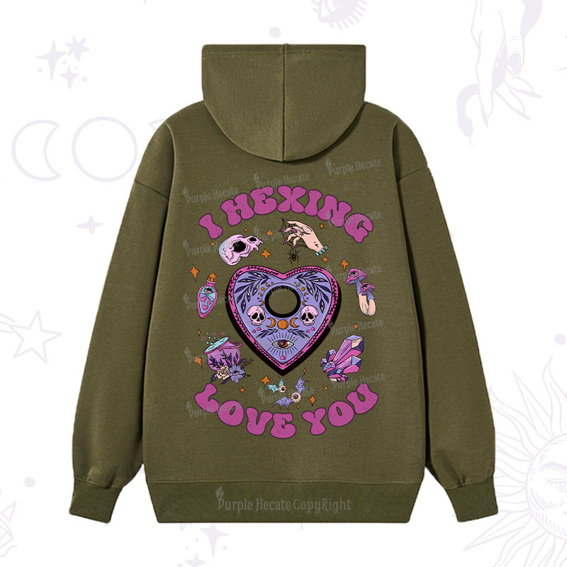 Purplehecate I Hexing Love You Hoodie