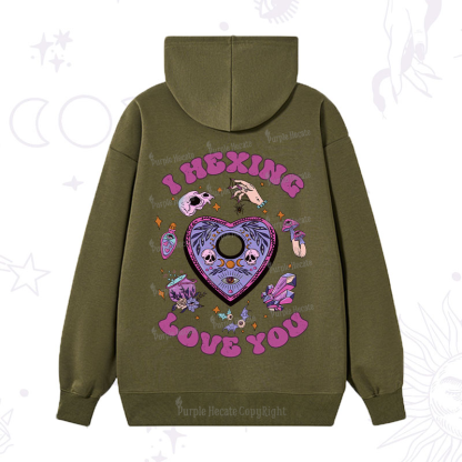 Purplehecate I Hexing Love You Hoodie