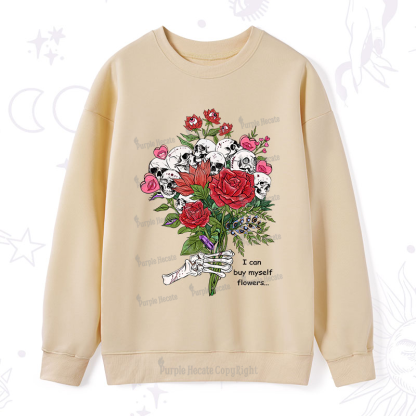 Purplehecate I Can Buy Myself Flowers Sweatshirt
