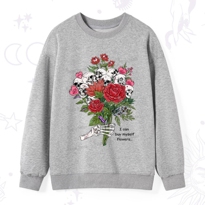 Purplehecate I Can Buy Myself Flowers Sweatshirt