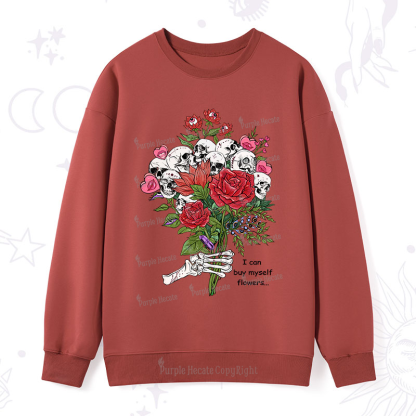 Purplehecate I Can Buy Myself Flowers Sweatshirt