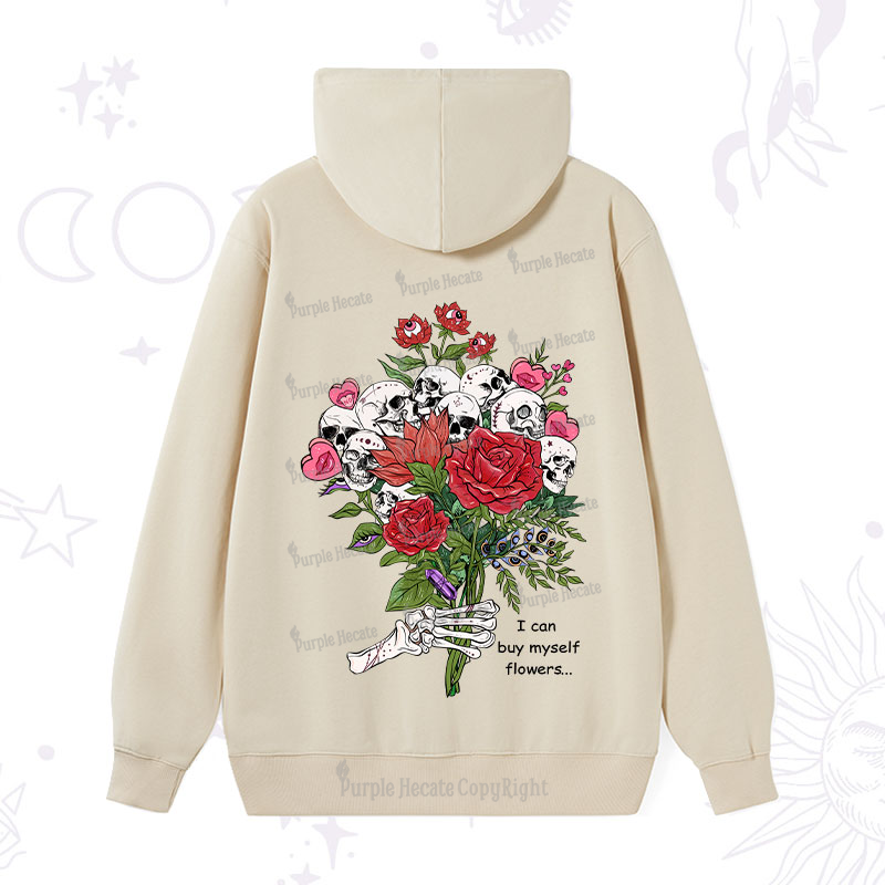 Purplehecate I Can Buy Myself Flowers Hoodie